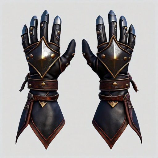 Gants en Cuir du Meneur Sombre