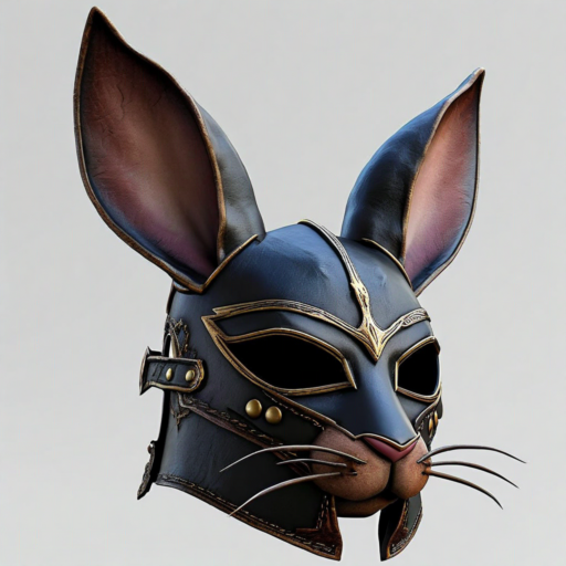 Hasen-Ledermaske