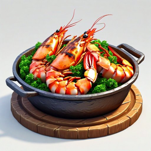 Fruits de mer grillés nourrissants