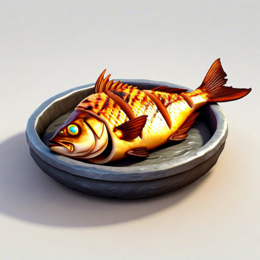 Petit poisson grillé nourrissant