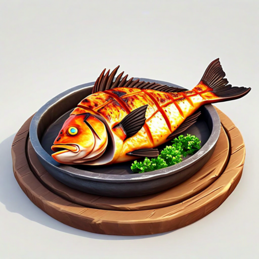 Pesce grigliato sostanzioso