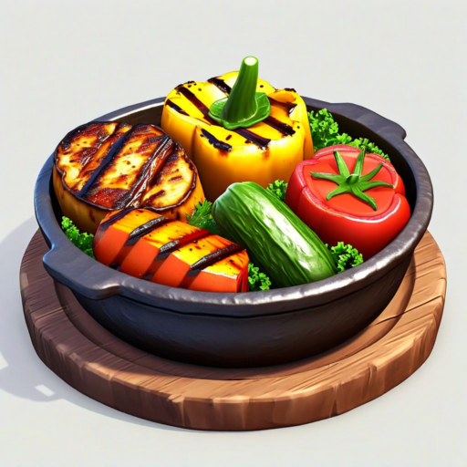 Légumes grillés consistants