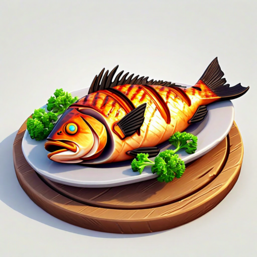 Sättigender Gegrillter Fisch