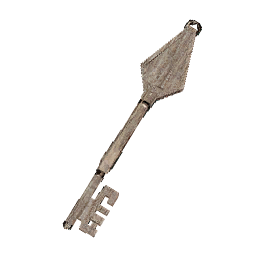 Schäbiger Holzschlüssel