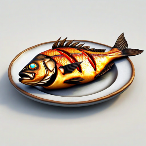 Salzgebratener Fisch