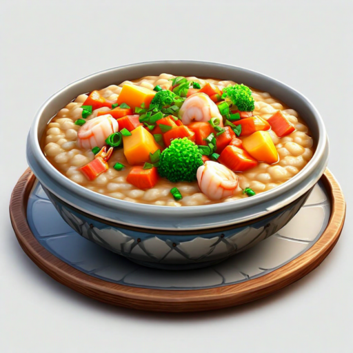 Gemüse-Meeresfrüchte-Brei