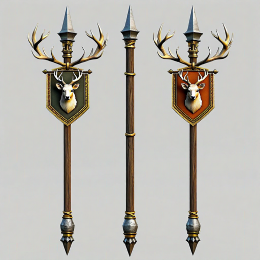 Pique à Bannière Moyenne du Seigneur-Cerf